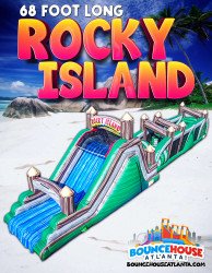 68' Rocky Island Obstacle Course and Slide