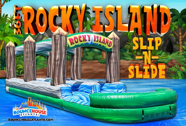 36' Rocky Island Dual Lane Slip N Slide