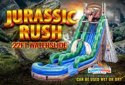 22' Jurassic Rush Water Slide