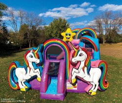 Bounce house combo unicorn 1666035987 Unicorn Bounce and Slide Combo