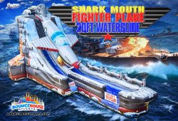 20' Shark Mouth Fighter Jet Slide