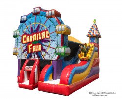 Carnival 5in1 DM1 1654800193 Carnival Fair Bounce and Slide Combo