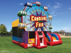 Carnival bounce house water slide atlanta milton roswell cumming alpharetta 1645477854 Carnival Fair Bounce and Slide Combo