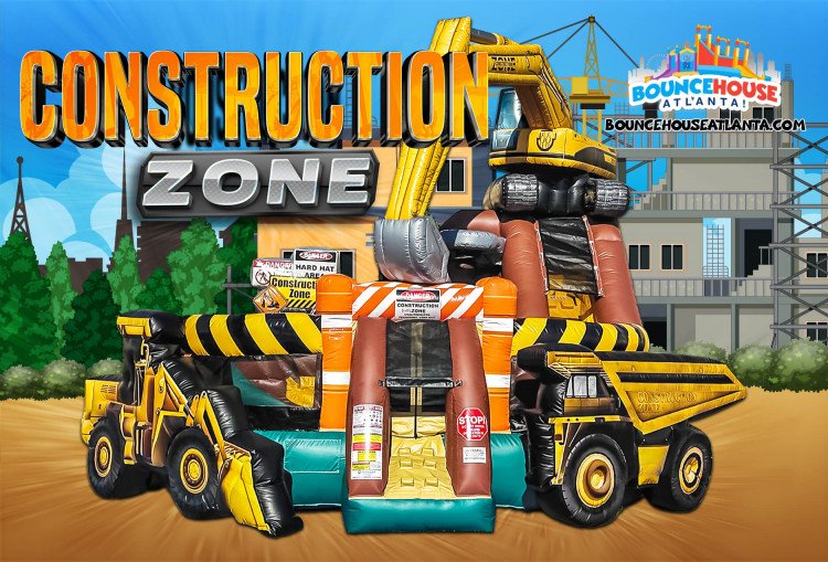 Construction Zone XL Bounce & Slide Combo