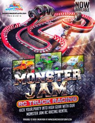 Monster Jam Inflatable racing game 1677183674 MONSTER JAM RC Racing