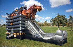 T Rex Combo WD DM1 1640037676 T-Rex XL Bounce and 15' Slide