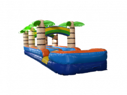 Tropical Double Lane Slip N Slide 1678199001 1682085222 33' Tiki Tropic Dual Lane Slip N Slide