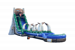 WS1522 2220Ft20Jurassic20Rush2020Slip2020Slide20SL HR 05 1640891366 22' Jurassic Rush Water Slide with Slip N Slide