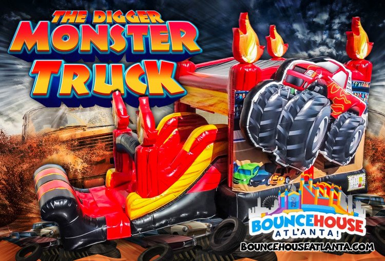 The Digger Monster Truck Bounce and Slide