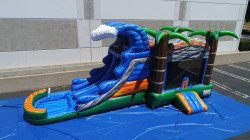 bounce house atlanta tropical wave combo2 1662034568 Tropical Paradise XL Dual Lane Combo