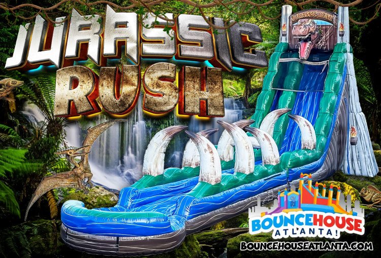 22' Jurassic Rush Water Slide with Slip N Slide