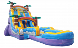 Tiki plunge dual lane water slide22 1690804798 22' Tiki Plunge Dual Lane Water Slide