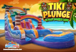 18' Tiki Plunge Dual Lane Slide