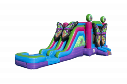 Butterfly inflatable combo 1695837705 Butterfly Dual Lane Bounce and Slide Combo