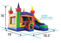 Retro combo bounce house atlanta alpharetta 1695402219 Retro Combo Bounce and Slide