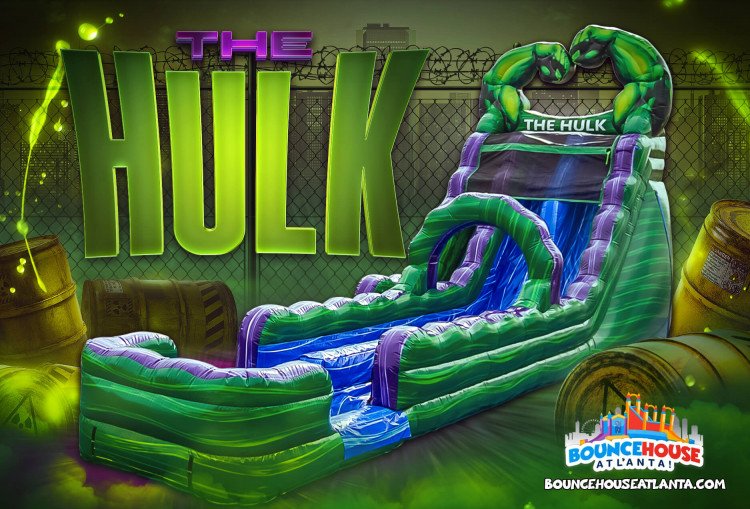 20' Hulk Smash Dual Lane Slide