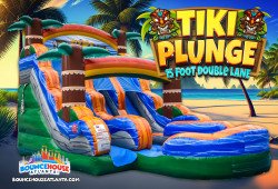 15' Tiki Plunge Dual Lane Slide