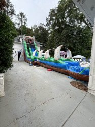 909d9001634244c68e7f7941b8be73f4 1718380012 22' Jurassic Rush Water Slide with Slip N Slide