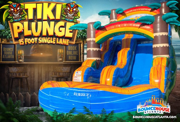 15' Tiki Plunge Water Slide