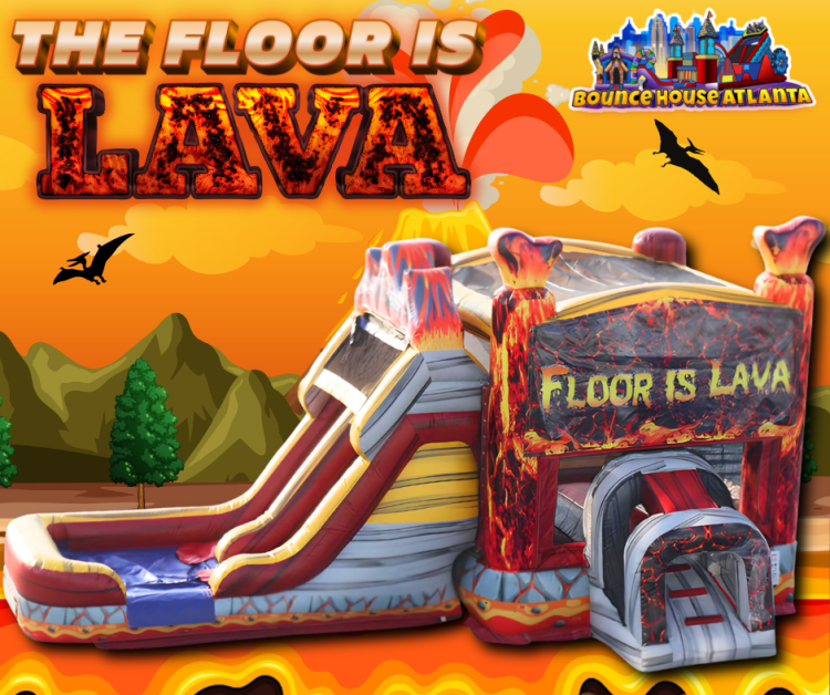 Floor is Lava Dual Lane slide Combo