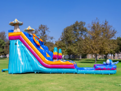 20 dual lane pool party water slide2 1760463584 20' Pool Party Dual Lane Waterslide