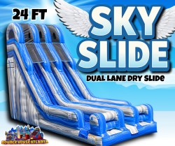 24' Dual Lane Sky Slide