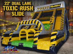 22' Dual Lane Toxic Rush Slide