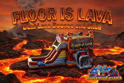 Floor is Lava Dual Lane Bounce and Slide